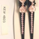 Lot 2 Pink Heart Rhinestone Black Hair Clip Alligator Salon Barrette Elegant