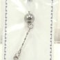 14 Gauge Clear Iridescent Crystal Cross Dangle Belly Button Navel Ring