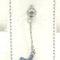 14 Gauge Blue Crystal Cross Dangle Belly Button Navel Ring Body Piercing Jewelry