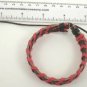 Red Brown Wrapped Leather Bracelet Surfer Wristband Ethnic Tribal Cool