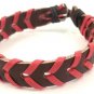 Red Brown Wrapped Leather Bracelet Surfer Wristband Ethnic Tribal Cool