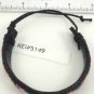Pink White Yellow Black Wrapped Leather Bracelet Surfer Wristband Ethnic
