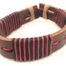 Red Black Brown Wrap Hemp Leather Bracelet Surfer Wristband Ethnic Tribal Cool