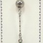 14 Gauge Green Crystal Cross Dangle Belly Button Navel Ring Body Jewelry