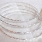 Lot 12 Thin Bangle Bracelets Bead Gold Silver Tone