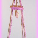Hanging Pink Jute Display Shelf