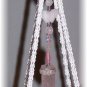 Hanging Floral & Crystals Fairy Display Shelf