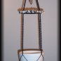 Black With White Shells & Quartz Crystals Plant Hanger
