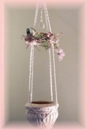 Austrian Crystal with Birds & Butterfly Plant Hanger