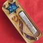 Wood car mezuzah Non Kosher scroll Star of Magen David