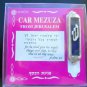 Blue "Shin" design car mezuza mezuzah bless from Israel