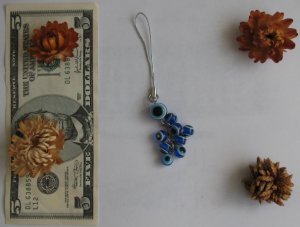 Beads Mobile phone STRAP against evil eye amulet charm
