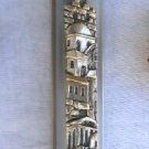Superb 6" Pewter Jerusalem mezuzah mezuza Israel jewish