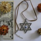Huge child Star of David evil eye protection necklace