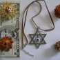 Huge child Star of David evil eye protection necklace