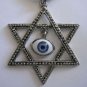 Huge child Star of David evil eye protection necklace
