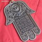 Charm silver hamsa English home bless kabbalah Israel