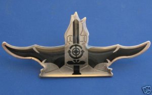 IDF Israel Israeli army obsolete huge NAVY badge pin