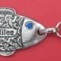 Fish symbolic Israel keychain jewish fertility and success blessing
