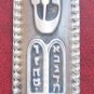 4" Pewter mezuzah mezuza with breast plates judaica