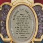 Wood hamsa 12 hoshen gems Star of David w/ bless Israel