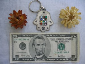 12 tribes hoshen hamsa keychain kabbalah travel bless