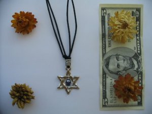Magen Star of David hamsa evil eye protection necklace