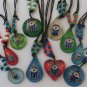 Lot 10 children charm hamsa necklace pendant kabbalah