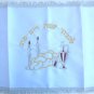 Shabbat Challah cover from Israel Kidush wine bottle and candles design