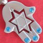 Hamsa & spinning Star of David keychain w/ travel bless