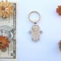 Hamsa w/ heart spin keychain star of David safe journey