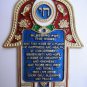 Gold Hamsa with English home bless chai from Israel