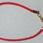 5 RED STRING BRACELETS ancient gold star of Magen David