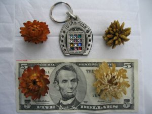 12 tribe shoe key ring w/ travel bless jewish kabbalah