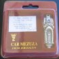 Pewter Jerusalem car mezuza mezuzah from Israel judaica