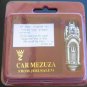 Pewter Jerusalem car mezuza mezuzah from Israel judaica