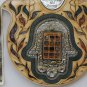 HUGE Wood hamsa Jerusalem design 12 hoshen gems wooden