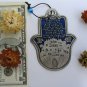 Upside hamsa with Hebrew home bless Jesualem old city holy sites
