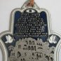 Upside hamsa with Hebrew home bless Jesualem old city holy sites
