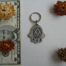 3 gems hamsa keychain from Israel evil eye protection