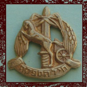 IDF obsolete supply corps miniature pin horse charriot