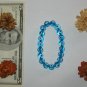 Purple cyan evil eye protection beads kabbalah bracelet
