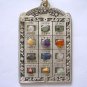 Amazing hamsa w/ inside hanging 12 tribes choshen gems