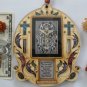 Wood Christian ornament with Home bless Jesus crucifix