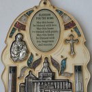 Wood Christian home bless church holy water land cross
