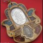 Wooden hamsa wallhanging & home bless decor wood Israel