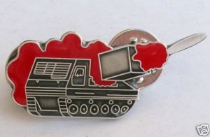 Israeli army IDF MLRS Multiple launch rocket system pin