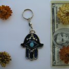 Blue hamsa with wealth bless and evil eye protection