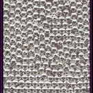 Silver plated 4mm round beads