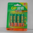 GP rechargeable battery (2700mAh) (2A size)